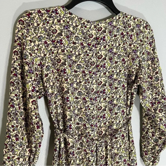 Bolero Prairie Dress Cottagecore Boho Medallion Decals On Belt Gathered Skirt - Picture 5 of 6